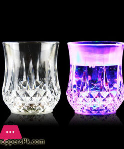LED Water Glass Inductive Rainbow Color Cup - 7 oz -1 Pcs