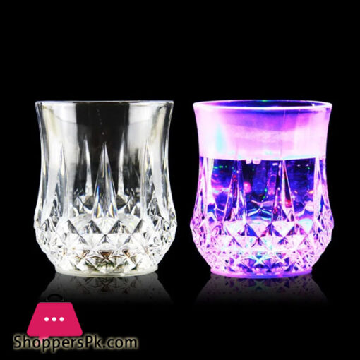 LED Water Glass Inductive Rainbow Color Cup - 7 oz -1 Pcs