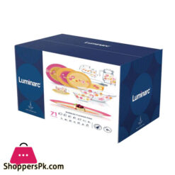 Luminarc Glassware Bubble Flower Dinner Set - 71 Pieces