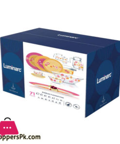 Luminarc Glassware Bubble Flower Dinner Set - 71 Pieces - Image 2