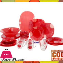 Luminarc Glassware Red Dinner Set 71 Pieces - 8 Person