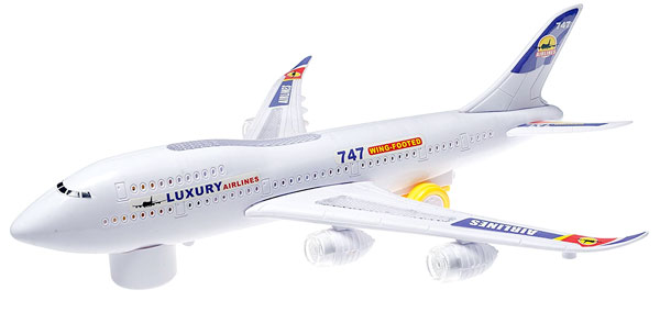 Luxury Airplane 747 With Lights And Real Sounds Medium