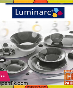Luminarc Glassware Black Square Dinner Set 71 Pieces - 8 Person