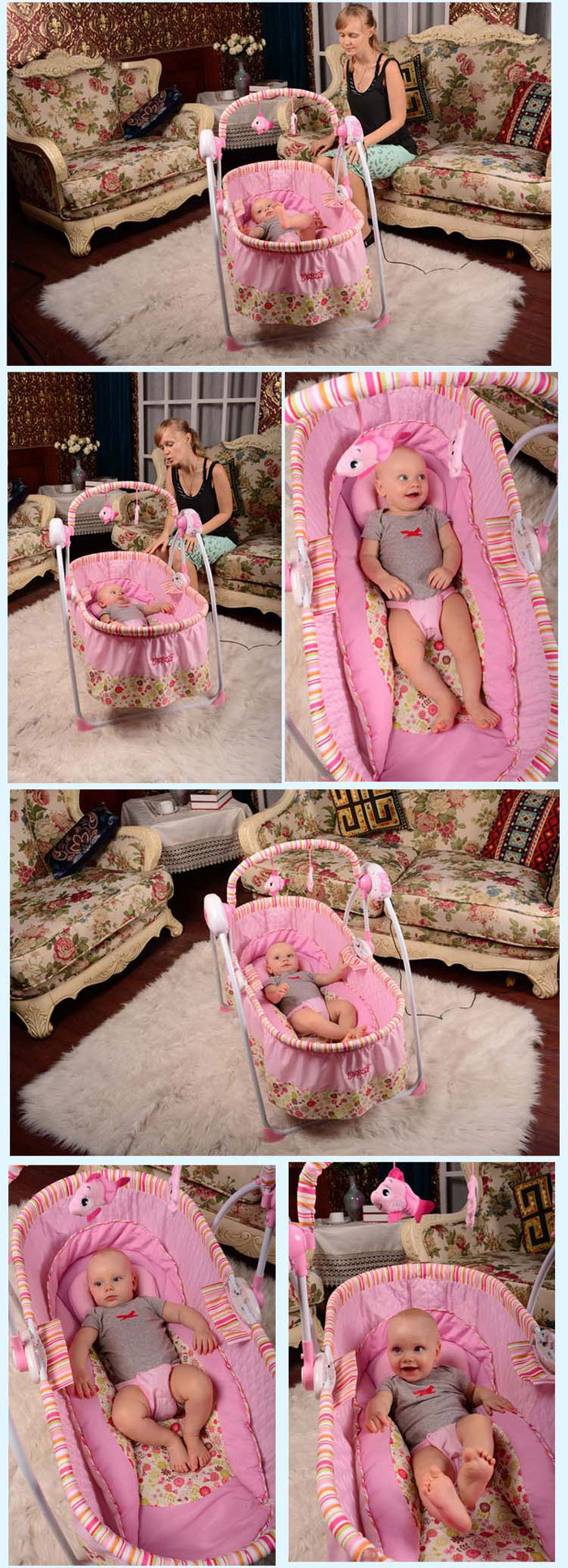 Primi Electric Swing Cradle For Baby 808B