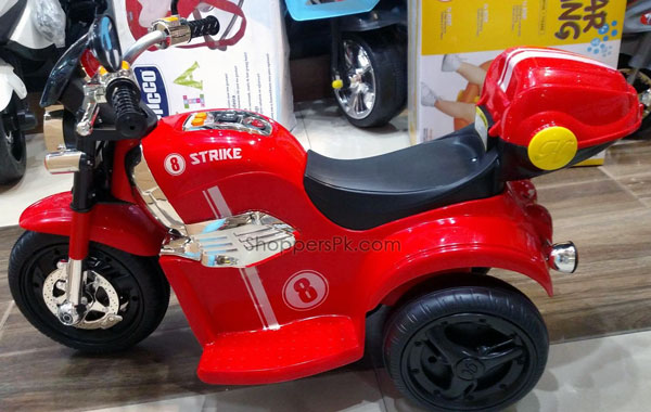 Ride On Three Wheel Battery Operated Bike For Kids (8 Strike)