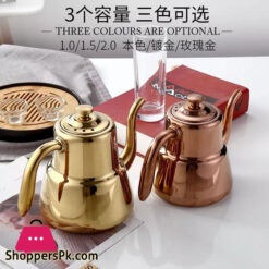 Thickened Stainless Steel Teapot Dining Room With Flower Teapot With Filter Hotel Restaurant Lepin Pot Induction Kettle