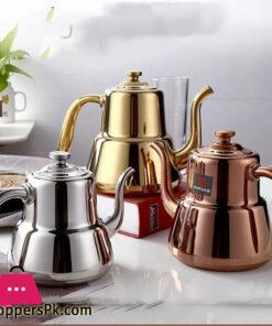 Thickened Stainless Steel Teapot Dining Room with Flower Teapot with Filter Hotel Restaurant Lepin Pot Induction Kettle