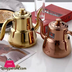 Thickened Stainless Steel Teapot Dining Room With Flower Teapot With Filter Hotel Restaurant Lepin Pot Induction Kettle