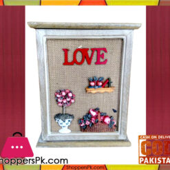 Wall Hanging Door Type Wooden Key Holder 6 Hook A2