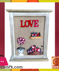 Wall Hanging Door Type Wooden Key Holder 6 Hook A2