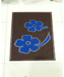 PVC Rubber Mat Size 45*75 Cm Coller - Brown