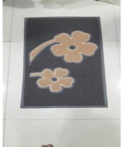 PVC Rubber Mat  Size 45*75 Cm Coller - Gray