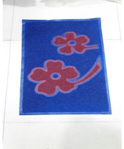 PVC Rubber Mat Size 45*75 Cm Coller - Blue