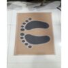 PVC  Rubber Mat  Size 45*75 Cm  Coller - Cream