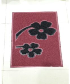 PVC Rubber Mat  Size 45*75 Cm Coller - Maroon