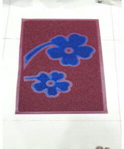 PVC  Rubber Mat  Size 45*75 Cm Coller - Maroon