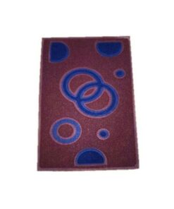 Pvc Rubber Mat  Size 38×58 Cm  - Maroon