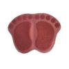 Foot Design Mat - Maroon