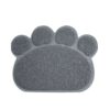 Pet Paw Shape Pvc Mat - Grey 2 Pet Paw Shape Pvc Mat - Grey