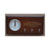 Hartco Clock - Wooden Brown -Key Hanger