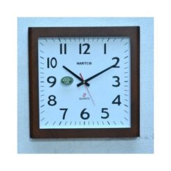 Hartco Clock - Wooden Brown -1644