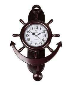 Anchor Wall Clock - Brown