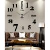 Number Wall Clock - Black