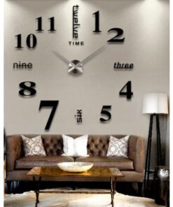 Number Wall Clock - Black