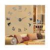 3D Wall Clock-Silver - Sa