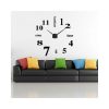 Numbers And Words Acrylic Wall Clock - Black