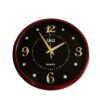 Wall Clock Black &Amp; Maroon