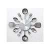 Spoon Wall Clock stainless steel