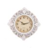 Flower Pattern Wall Clock - White - 12X12&Quot;