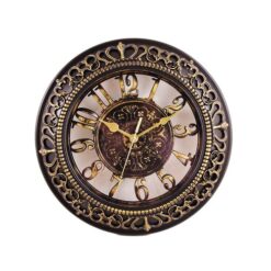 Antique Hollow Wall Clock - Bronze - 12x12