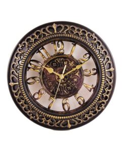 Antique Hollow Wall Clock - Bronze - 12x12