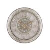 Antique Hollow Wall Clock - Gray - 14X14
