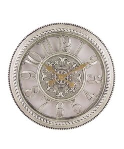 Antique Hollow Wall Clock - Gray - 14x14