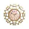 Spider Web Design Wall Clock 11X11&Quot; - Golden