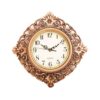 Floral Pattern Bronze Wall Clock - 12x12