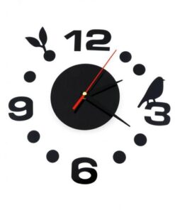 Simple Digits Diy Wall Clock - Black
