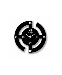 Rubian Cut Circle Wallclock - Black - Image 2