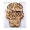 Laser Engraved Sugar Skull Clock