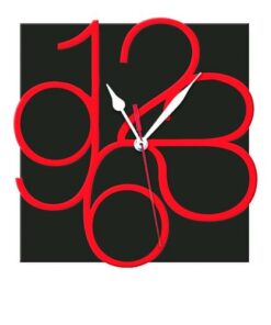 F P - 0100 - Non-Ticking Silent Wall Clock - Black