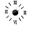 Roman Number Wall Clock - Black