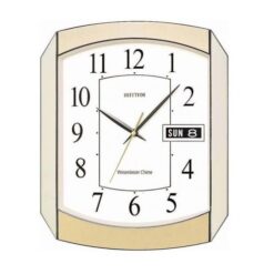 C F H102 N R65 - Value Added Wall Clock - Gold/ Silver