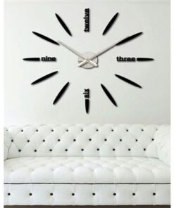 Silent 3D Wall Clock - Black