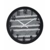 Fabric Texture King Snake Wall Clock - Black &Amp; White