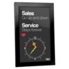 Sales &Amp; Service Table / Wall Clock - Black 1 Sales &Amp; Service Table / Wall Clock - Black