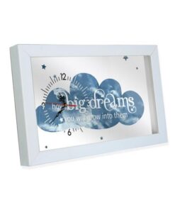 Big Dreams Table / Wall Clock - White