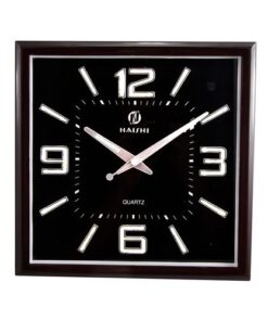 Black Center Dial Radium Wall Clock 12x12 inch - Maroon